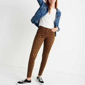 Madewell 10” MidRise Skinny Jeans in Painted Spots